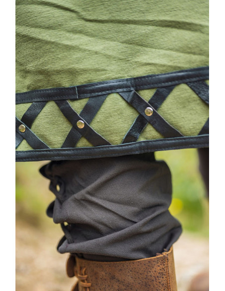 Tunica vichinga decorata Erik, verde