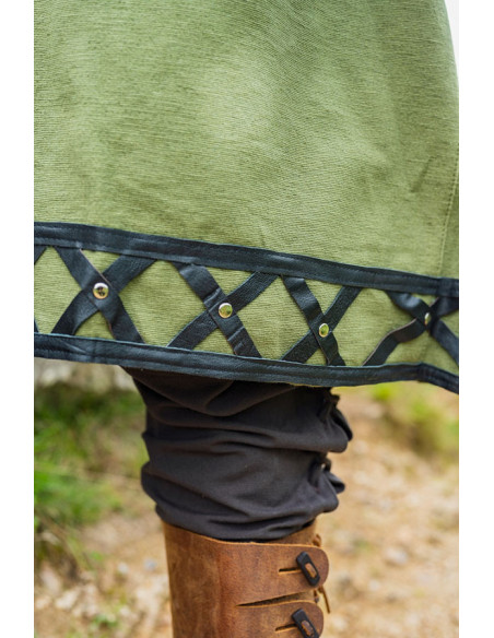 Tunica vichinga decorata Erik, verde