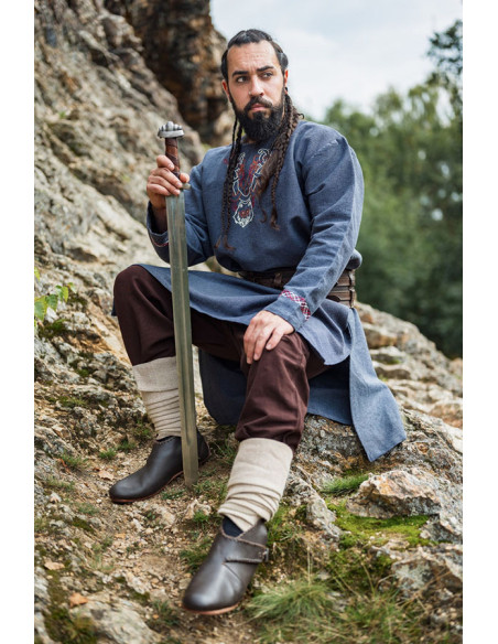 Tunica vichinga Freki con ricamo a...