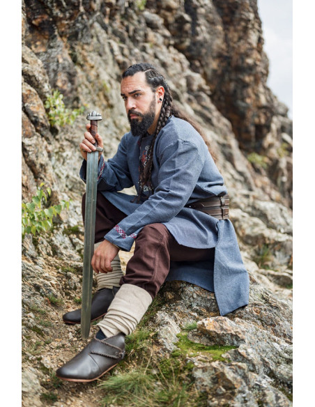 Tunica vichinga Freki con ricamo a...