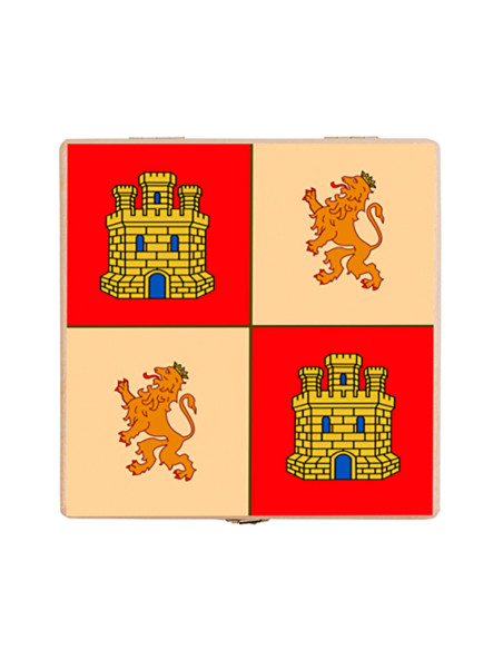 Scatola di legno medievale Scudo di...