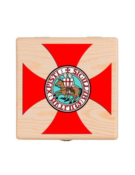 Scatola medievale Croce Templari in...