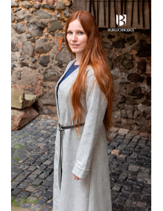 Brial Medievale Aslaug Grigio in Lana 2