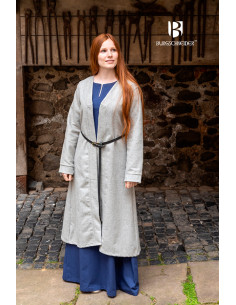 Brial Medievale Aslaug Grigio in Lana