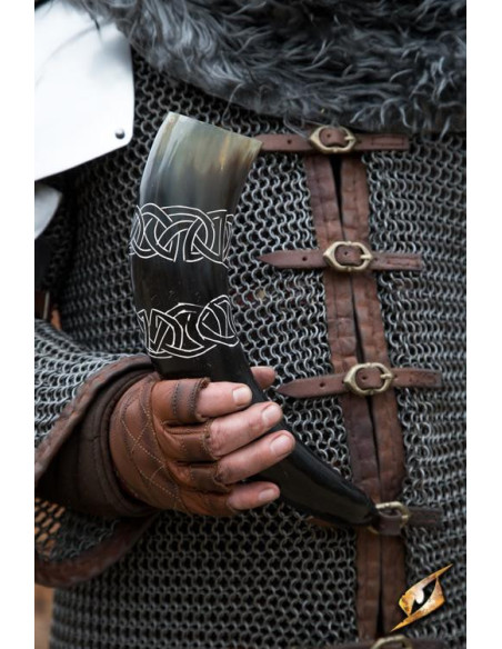 Corno nodi celtici chiaro-scuro