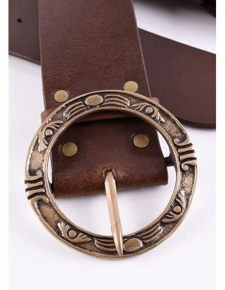 Cintura pirata in pelle con...