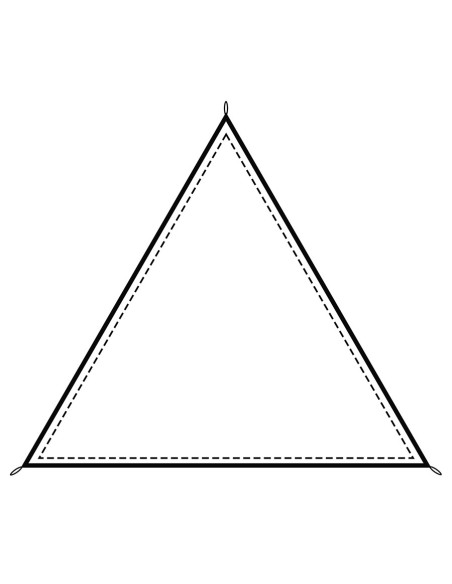 Tenda da sole triangolare con corda...
