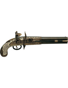 Pistola a 2 canne girevoli, Regno Unito, 1750