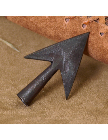 Caccia Bodkin forgiati a mano punta della freccia 74 mm Medioevo morbide 