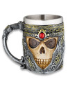 Tazza Skull in alluminio e resina
