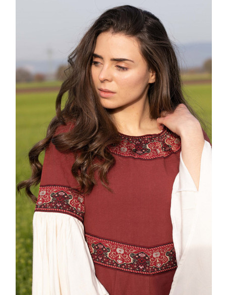 Yala nobile abito medievale, con pizzo