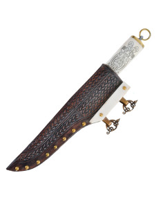 Piccolo coltello vichingo Seax, manico in osso, IX-X secolo 2