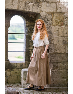 Gonna medievale modello Diana, marrone chiaro 2