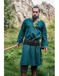 Tunica medievale Halvor, colore verde