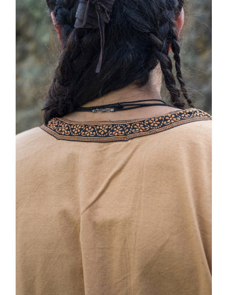 Tunica medievale Halvor, marrone miele