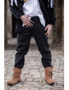 Pantaloni medievali NERI unisex con elastico in vita