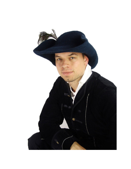 Cappello in feltro di lana nero...