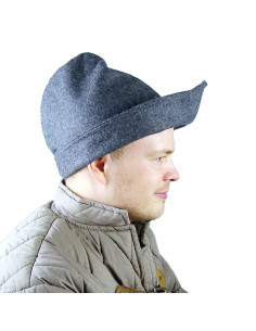 Cappello Robin Hood in lana grigia