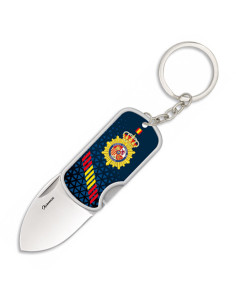 Coltello-portachiavi Polizia Nazionale Spagnola 3D con...