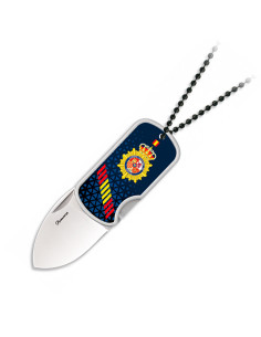 Coltello 3D della Polizia Nazionale Spagnola con ciondolo...