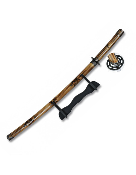Katana decorativa con fodero in legno...