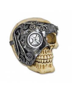 Miniatura di teschio SteamPunk, 12 cm.