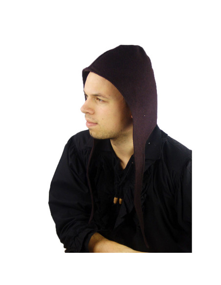 Cappello contadino in lana marrone,...