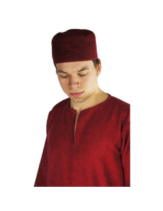 Cappello in feltro di lana modello Hans, colore rosso