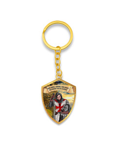 Portachiavi scudo Cavaliere Templare e la sua leggenda