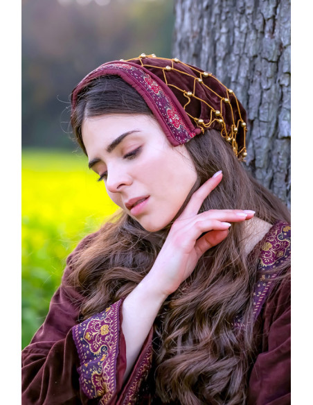 Berretto in velluto nobile Elaine,...