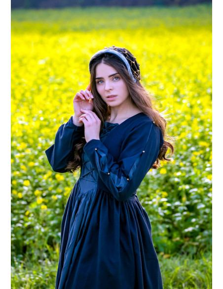 Cappuccio Elaine in velluto nobile, nero