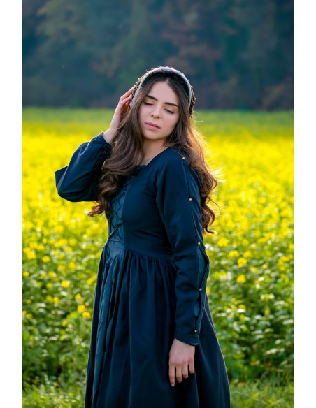 Cappuccio Elaine in velluto nobile, nero