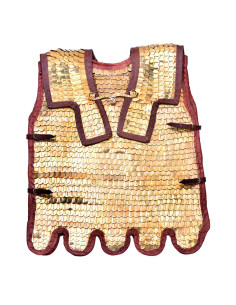 Lorica Squamata romana con scaglie di ottone
