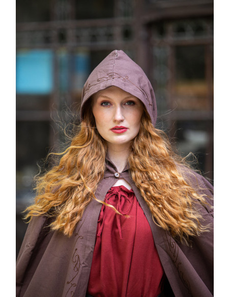 Erna mantello medievale in cotone con...