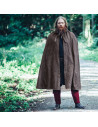 Mantella medievale in cotone marrone, modello Frantz
