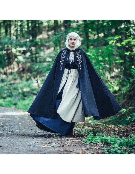 Mantella medievale con ricamo modello...