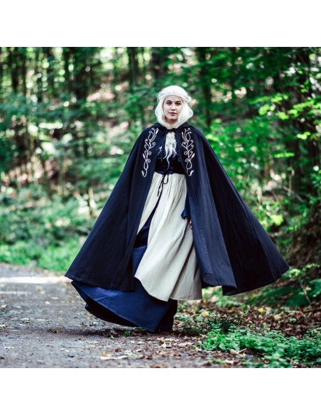 Mantella medievale con ricamo modello...