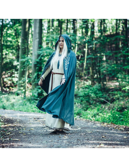 Mantella medievale con ricamo modello...