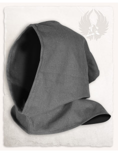 Cappuccio Bron vintage in tela di cotone grigio