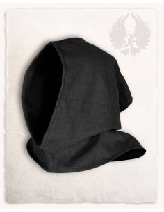 Cappuccio in canvas di cotone Bron vintage nero