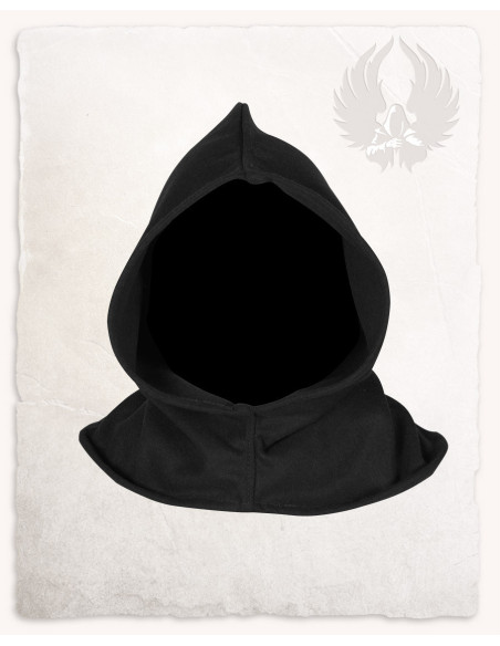 Cappuccio vintage Bron nero in lana