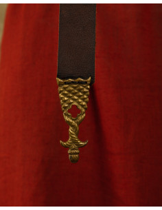 Cintura medievale in pelle nobile Adalberto, 130 cm. 2