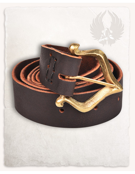 Cintura medievale in pelle nobile...