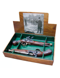 Set di 2 pistole da duello inglesi del XVIII secolo