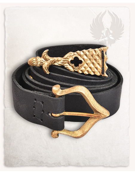 Cintura medievale in pelle nobile...