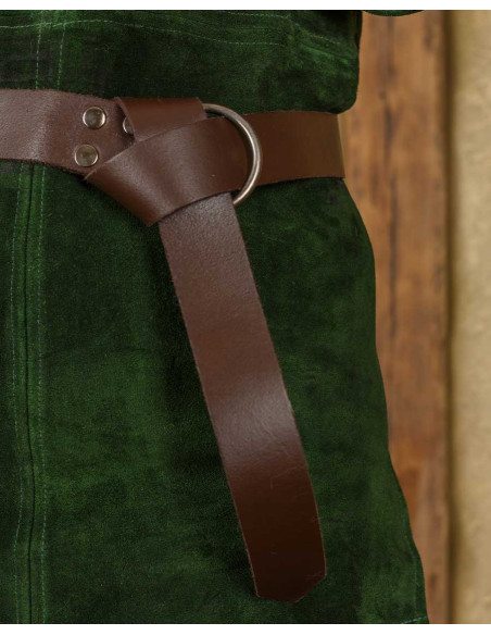 Cintura medievale Doran con fibbia ad...