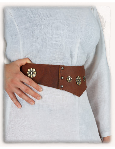 Cintura larga da donna Elina, tipo bustier medievale, in vari colori