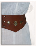 Cintura larga da donna Elina, tipo bustier medievale, in vari colori