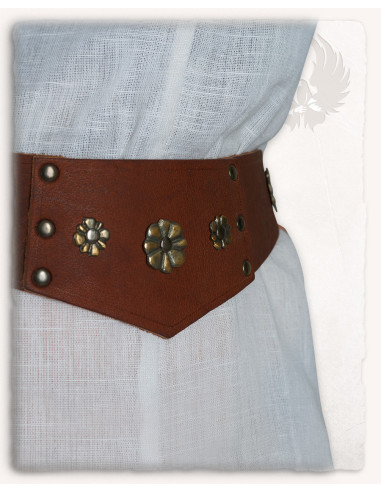 Cintura larga da donna Elina, tipo bustier medievale, in vari colori