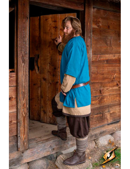 Camicia di cotone medievale Jolner...